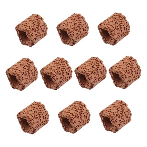 FONDOTIN 10 Piezas Anillo Fijo para Plantas Acuáticas Cerámico Resistente para Decoración y Soporte Acuarios y Peceras