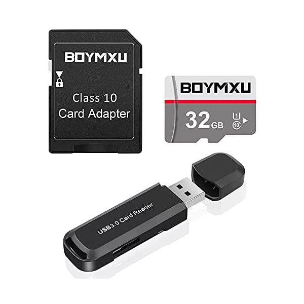 BOYMXU TF Speicherkarte 32 GB, TF Karte mit Adapter, High Speed UHS-I Karte, Klasse 10, Speicherkarte mit USB 3.0…