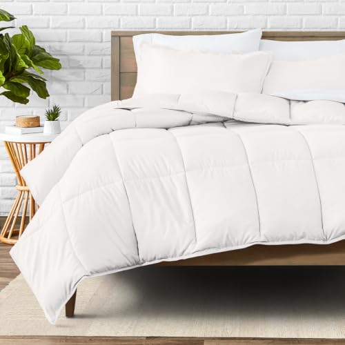 Image of Bare Home Queen Comforter Set - 1800 Ultra Soft (Queen, Antique White)