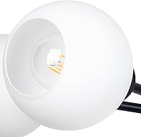 Vista 8 de Reemplazo de cristal de globo blanco esmerilado, pantalla de lámpara de bola de vidrio para candelabro, lámpara colgante, luz de techo, aplique