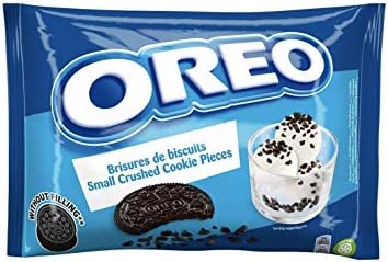Oreo Crumbs Dessert Cookie Crumble Bundle 2 Pack - 1 X Oreo Cocoa Flavoured Cookie Crumbs Without Creme and 1 X Vanilla Flavoured Crushed Crumbs with Creme - Add to Breakfast, Yogurts/Desserts