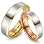 6mm Silver Gold & Silver Rose Gold