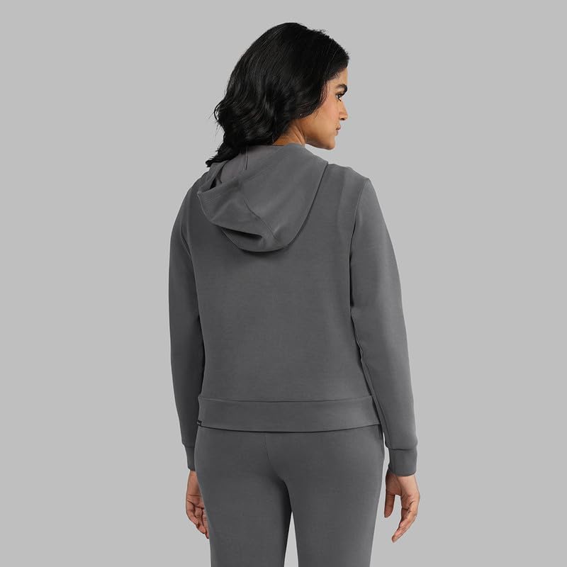 Image of BlissClub Bare Butter Hoodie | Front Pockets | Full-Length Zipper | Cuffed at Sleeve |