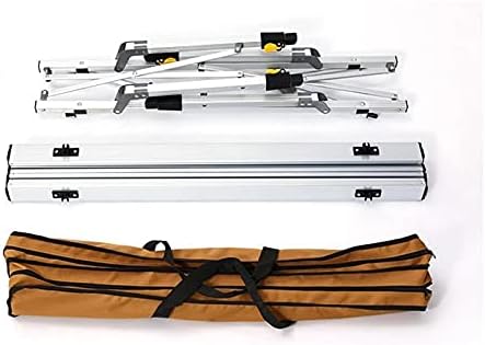 Miniatura 4 de SLNFXC - Mesa plegable de campamento para exteriores barbacoa mochilero aleación de aluminio muebles de escritorio cama portátil y duradera color