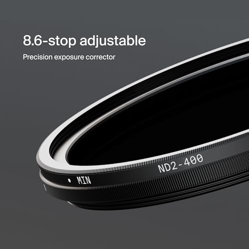 Filtre ND Variable ND2-400 Urth 58mm en verre haute définition durable
