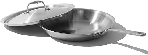 Miniatura 7 de Made In Utensilios de cocina – Sartén de acero inoxidable de 8 pulgadas – Revestimiento de acero inoxidable de 5 capas – Utensilios de cocina