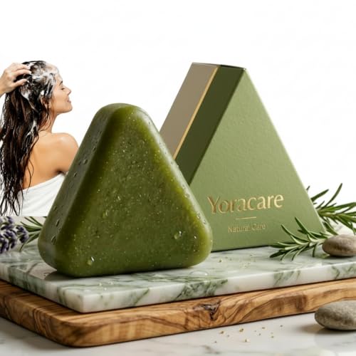 Yoracare Hair Soap Korean Scalp Revival Bar Shampoo Bar for Healthy Hair Growth Anti-Hair Loss Natural Triangular Gentle Moisturising Oil Control & Anti-Dandruff Unisex