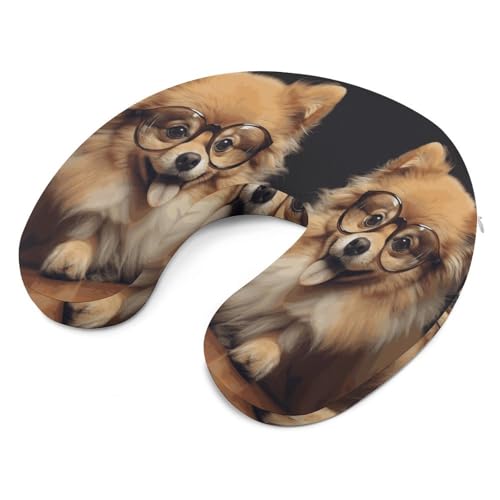 Almohada de viaje de espuma viscoelástica U con cremallera miniatura 6