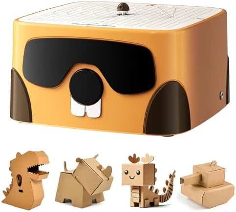 BEAVERBOT Cardboard Cutter for Kids, Safe DIY Construction Tool Kit for Age 3+ Boys and Girls, Educational STEM Craft Toy for Kids, Bladeless Paper Craft Tool, Perfect for Creativity Project