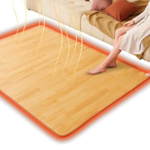 Gvqng Alfombra Calefactora EléCtrica, Alfombra Calefactora De Suelo, Alfombra Calefactora De Grafeno con Control De Temperatura, Temperatura Ajustable, para La Sala De Estar,01,50 * 200cm