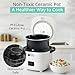 Rice Robot Personal Rice Cooker, PFAS-free, Nonstick. 1 Quart Capacity, with Stainless Steel Steamer Tray, Measuring Cups, Recipe Book with 60 Recipes, and Serving Spoon, As Seen On TV