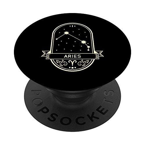 Aries Zodiac Sign Ram Constellation Astrology Horoscope PopSockets PopGrip: Agarre intercambiable para Teléfonos y Tabletas