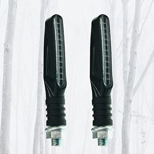 Wakauto 2 Peças LED Sinal De Mudança De Direção Luz De Neblina Sinal De Motocicleta Luz De Freio Gir
