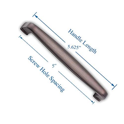 Southern Hills Oil Rubbed Bronze Drawer Pulls 5 Inch Screw Spacing