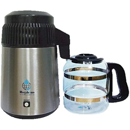 Amazon 蒸留水器 蓋 黒 本体 ステンレス 新ガラス容器 磁器ノズル マグネット式電源コード付き メガキャット 台湾メガホーム社製 Mh943sbs 黒 メガキャット 浄水ポット 通販
