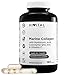 Produktbild Marine Kollagen mit Hyaluronsäure, Coenzym Q10, Vitamin C und Zink. 180 Kapseln für eine 3-monatige Behandlung. Basierend auf 900 mg hydrolysierten Meereskollagenpeptiden. Hergestellt von HIVITAL