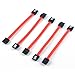 MITXPC 5 Pack of 5 Double-Locking SATA III/6Gb/s Cables