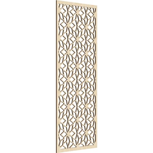 Image of Lake Decorative Pierced Fretwork Wood Wall Panels, 25 3 /8 inchW x 64 3 /8 inchH x 3 /8 inchT, Birch