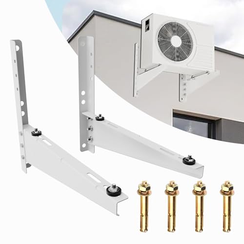 Image of Mini Split Wall Mounting Bracket for 9,000-18,000 BTU Air Conditioner, Heavy Duty AC Support Bracket for Outside, Holds Up to 330lbs