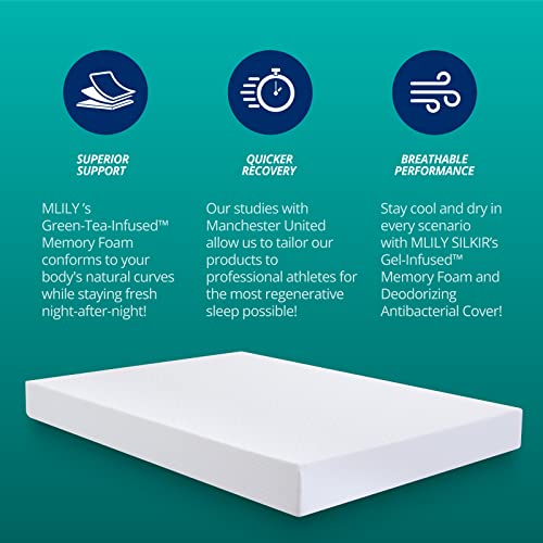 Silkir 8" Memory Foam Mattress | Green Tea & Cooling Gel Infused For Cool Sleep | 10 Year Warranty | Certipur-Us Certified | Bed In Box | Made 100% In Usa | Medium Firm | Twin Size,Slkr8-T #TOP2