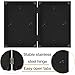 decorUhome Double 4x6 Picture Frame Vertical, Engineered Wood Bifold Photo Frame with Plexiglass for Tabletop Display, 4x6, Black