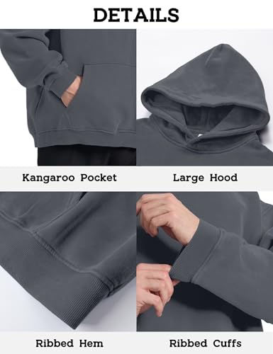 Image of Hatant Oversized Hoodie Sweatshirts for Men Couples Heavyweight Hoodies Pullover Vintage Mens Acid Wash Sweaters Clothes 2026