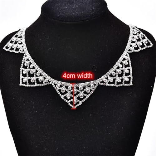 Franges en strass cristal argenté style 4 pour customisation - 3