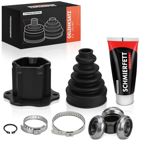 Frankberg 1x Joint Kit Drive Shaft CV Front Compatible with A4 8K2 8W2 8WC 8KH 8WH 8WJ 8K5 8W5 8WD A5 A6 Jet.ta IV Q5 Q7 Q8 Tour.areg A7 A8 Replace# 4H0498103AV