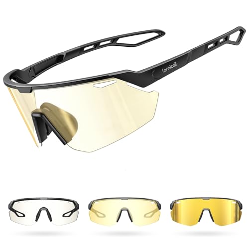 Lamicall Photochromic Sports Sunglasses for Men...
