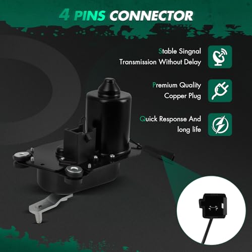 Image of SCITOO Front Windshield Wiper Motor Replacement for 1986-1997 for Ford for Aerostar Wiper Motor E0TZ17508A;E0TZ17508B 4 Pins
