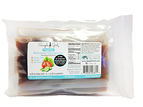 Simple Girl Balsamic Vinaigrette Salad Dressing Single Servings (6 Individual Packets)