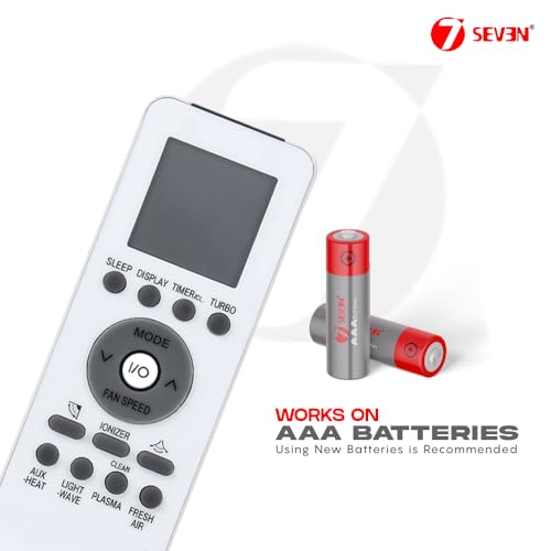 Image of 7SEVEN Compatible with Electrolux AC Remote Control GZ-39GB Model 48 Suitable for Split and Window 1 1.5 2 Ton Air Conditioner Remote - Match Each Keys Exactly to Replicate Genuine Remote Function