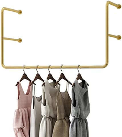 Wall-Mounted Clothes Rack,Stylish Wall Mounted Clothing Rack - Garment Drying & Display Stand, Perfect Laundry Room Storage Organizer & Closet Solution for Efficient Space-Saving