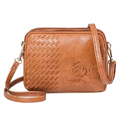 Sac messager pratique femme à fermeture éclair et multibandoulière