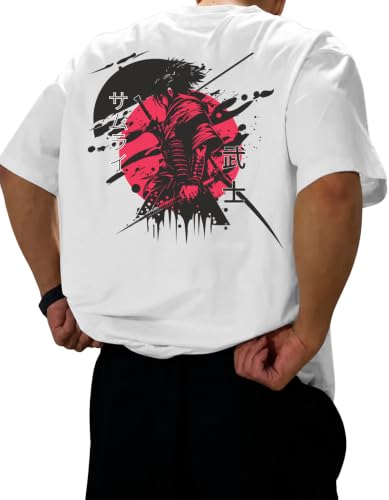 Image of Men's Printed Oversized T-Shirt | Baggy Fit Drop Shoulder Half Sleeve Round Neck | Premium Cotton Blend Graphic Printed Casual Streetwear T-Shirt for Men