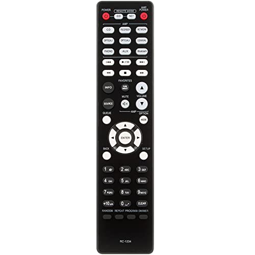 Image of RC-1234 Replace Remote Control Work for Denon Stereo Integrated Amplifier PMA600NE PMA-600NE PMA1600NE PMA-1600NE