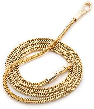 TAIYOU 100cm Purse Chain with Swivel Buckles Handbag Chains Crossbody Metal Chain Wallet Chain Bag Shoulder Strap Chain Metal Shoulder Strap Accessory Replacement Chain Strap - Gold