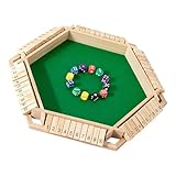 Hangsu Set di 6 giocatori in legno da tavolo in legno per l