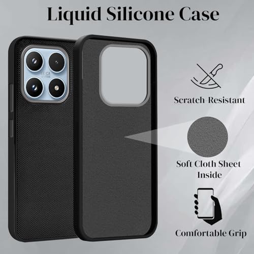 Image of Jkobi Rubberised Back Cover Case for Xiaomi 17 5G (Textured Grip Design | Micro-Fiber Cloth Inside | Slim and Light Weight | Soft Touch and Feel)