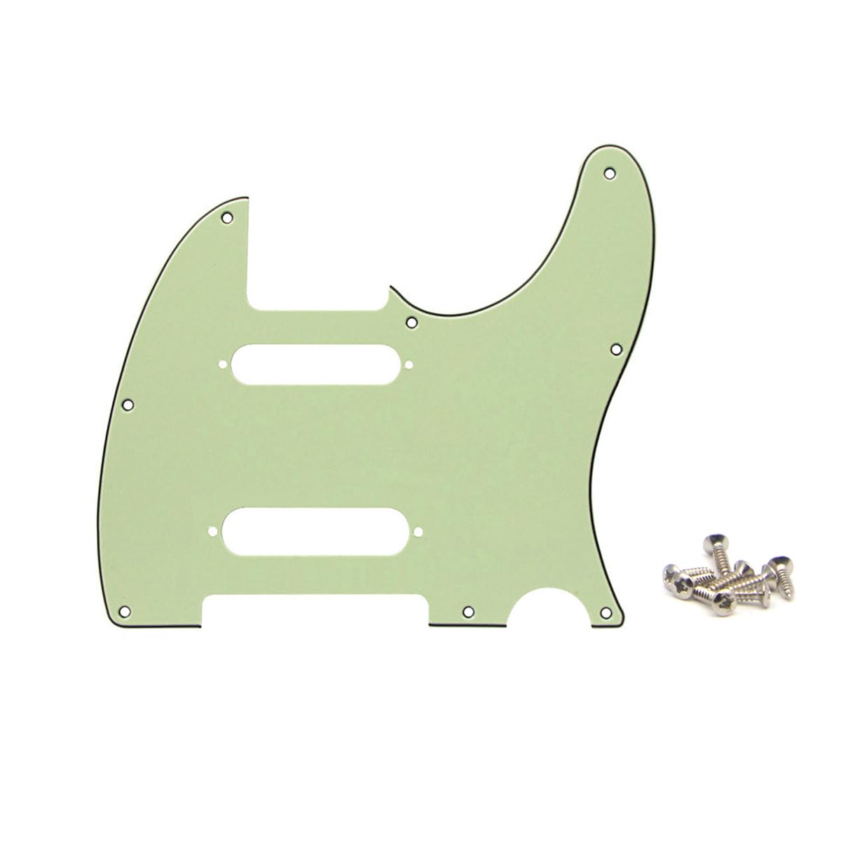 SHENGSUI Mint Green 8 Holes SS Guitar Tele Pickguard Fit Fender Nashville Telecaster Pickguard Replacement