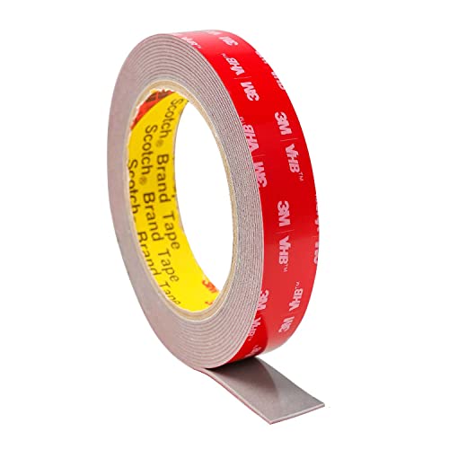 3M VHB 4611 Ruban Adhésif Double Face Extra Fort pour Voitures, Décorations Extérieures et Intérieures (Gris, 2cm x 4,7m) Cover