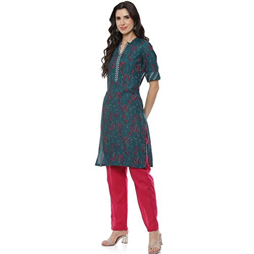 Image of Red Liva Straight Kurta