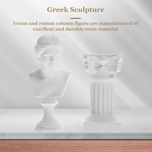 Estatua de Columna Romana en Resina para Decoración de Hogar y Jardín miniatura 2