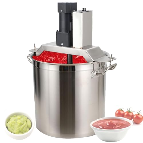 Commercial Electric Food Stirrer Pot Stand Mixer for Restaurant Food Factory Home Cooking, Stainless Steel Hot Pot Seasoning Bottom Soup Sauce Stirrer Machine with 25L/40L/60L/85L Pot,60L