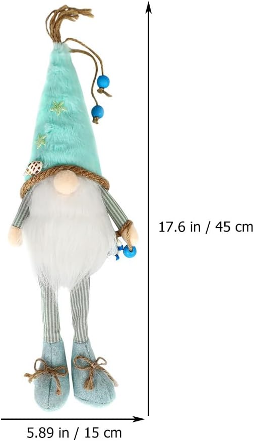 Kichvoe Shell Rudolph Ornaments - Plush Summer Gnomes Decorations for Beach Home Decor Cute Nautical Gnome Figurines for Shelf Sitters and Farmhouse Tiered Tray