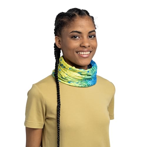 Image of Buff CoolNet UV Neck Gaiter, UPF 50 Sun Protection, Breathable, Versatile, Quick Dry Face Mask, Solid Colors, Adult Size