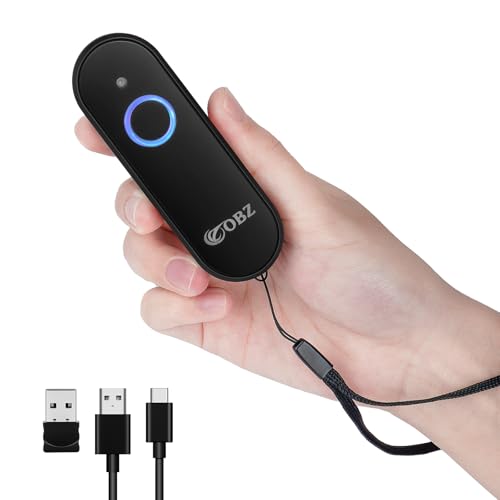 OBZ Bluetooth Barcode Scanner Kabellos – 1D 2D Tragbarer...