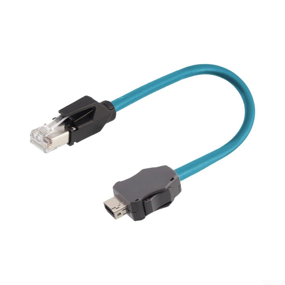 Cavo industriale RJ45 su IX 1M Cat6A per robusto blu per | Cavo Ethernet industriale da RJ45 maschio a RJ45 maschio (1 m)