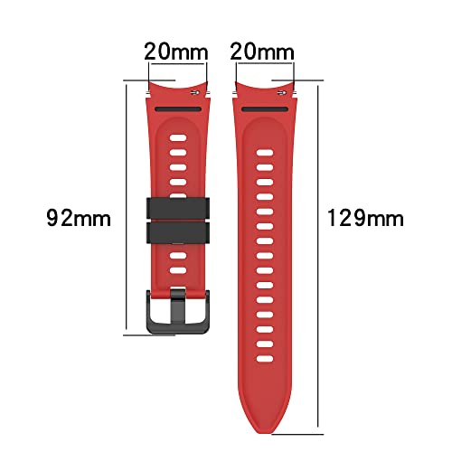 Bracelet silicone sans espace pour Galaxy Watch 4 en agate 20mm