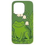 ハッピー カエル ネイチャー ストーリー スズラン 春 スマホケース iPhone 15 Pro 用
